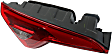 Driver Side, Inner Tail Light, with Bulb, Halogen, Clear and Red Lens, CAPA CERTIFIED