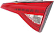 Passenger Side, Inner Tail Light, with Bulb, LED, Clear and Red Lens