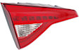 Driver Side, Inner Tail Light, with Bulb, LED, Clear and Red Lens