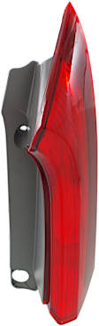 Passenger Side, Upper Tail Light, with Bulb, Halogen, Clear and Red Lens