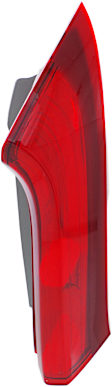 Passenger Side, Upper Tail Light, with Bulb, Halogen, Clear and Red Lens