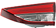 Passenger Side, Inner Tail Light, with Bulb, LED, Clear Lens