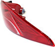 Driver Side, Outer Tail Light, with Bulb, LED, Clear Lens