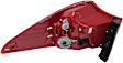 Driver Side, Outer Tail Light, with Bulb, LED, Clear Lens