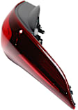Passenger Side, Outer Tail Light, with Bulb, LED, Clear and Red Lens
