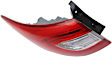 Driver Side, Outer Tail Light, with Bulb, LED, Clear and Red Lens
