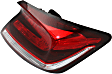 Passenger Side Tail Light, with Bulb, Halogen, Clear and Red Lens, Coupe