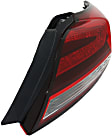 Passenger Side Tail Light, with Bulb, Halogen, Clear and Red Lens, Coupe