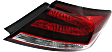 Passenger Side Tail Light, with Bulb, Halogen, Clear and Red Lens, Coupe, CAPA CERTIFIED