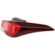Passenger Side, Outer Tail Light, with Bulb, Halogen, Clear and Red Lens, Coupe/Sedan, Korea Built Vehicle Models