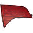 Driver Side, Inner Tail Light, without Bulb, Halogen, Red Lens, Sedan