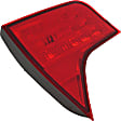 Driver Side, Inner Tail Light, without Bulb, Halogen, Red Lens, Sedan