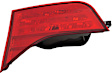 Driver Side, Inner Tail Light, without Bulb, Halogen, Red Lens, Sedan