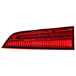 Passenger Side, Inner Tail Light, with Bulb, Halogen, Red Lens, 6 Cyl., 3.5L Engine, CAPA CERTIFIED