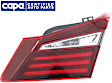 Passenger Side, Inner Tail Light, with Bulb, Halogen, Clear and Red Lens, Sedan, Except Hybrid Model, CAPA CERTIFIED