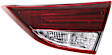 Passenger Side, Inner Tail Light, with Bulb, Halogen, Clear and Red Lens, Coupe/Sedan, Korea Built Vehicle