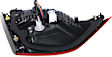 Passenger Side, Inner Tail Light, with Bulb, Halogen, Clear and Red Lens, Coupe/Sedan, Korea Built Vehicle