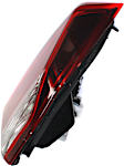 Driver Side, Inner Tail Light, with Bulb, Halogen, Clear and Red Lens, Coupe/Sedan, Korea Built Vehicle