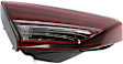 Driver Side, Inner Tail Light, with Bulb, Halogen, Clear and Red Lens, Coupe/Sedan, Korea Built Vehicle