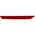 Rear, Driver Side Bumper Reflector, CAPA Certified