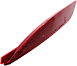 Rear, Driver Side Bumper Reflector