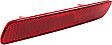 Rear, Passenger Side Bumper Reflector, CAPA Certified