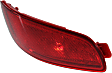 Rear, Driver Side Bumper Reflector