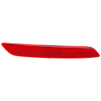 Rear, Passenger Side Bumper Reflector