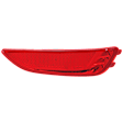 Rear, Passenger Side Bumper Reflector, Hatchback, CAPA Certified