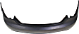 Rear Primed Bumper Cover, With Dual Exhaust System, Without Parking Aid Sensor Holes, Except Hybrid Model