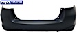 Hatchback Rear Primed Bumper Cover CAPA Certified