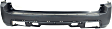 Rear Primed Bumper Cover, EX/EX-L/LX Models, 6 Cyl., 3.5L Engine, Without Parking Aid Sensor Holes, CAPA Certified