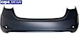 2014-2016 Hyundai Elantra - Rear Primed Bumper Cover, Sedan, Korea Built Vehicles, CAPA Certified