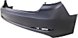 Rear Primed Bumper Cover, Except Hybrid Model, Without Parking Aid Sensor Holes