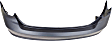 Rear Primed Bumper Cover, Except Hybrid Model, Without Parking Aid Sensor Holes