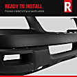 Rear Primed Bumper Cover, Except Hybrid Model, Without Parking Aid Sensor Holes