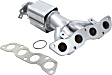 Front Catalytic Converter, Federal EPA Standard, 46-State Legal (Cannot ship to CA, CO, NY or ME), With Integrated Exhaust Manifold, 1.3L Hybrid Eng