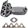 Front Catalytic Converter, Federal EPA Standard, 46-State Legal (Cannot ship to CA, CO, NY or ME), With Integrated Exhaust Manifold, 1.6L Engine