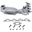 Front Catalytic Converter, Federal EPA Standard, 46-State Legal (Cannot ship to CA, CO, NY or ME), With Integrated Exhaust Manifold, 1.8L/2.0L Engs