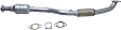 2004-2006 Hyundai Elantra - Rear Catalytic Converter, 2.0L, 4Cyl, Federal EPA Standard, 46-State Legal (Cannot ship to CA, CO, NY or ME), Direct Replacement Series