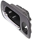 Front, Driver Side Chrome Lever with Black Bezel Interior Door Handle, Sedan