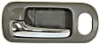 Front, Driver Side Interior Door Handle, Brown Bezel with Chrome Lever, With Door Lock Hole, 4 Cyl., 1.7L Engine