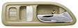 Front, Passenger Side Interior Door Handle, Beige Bezel with Chrome Lever, With Door Lock Hole, 4 Cyl., 2.2L Engine