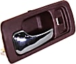 Front, Driver Side Interior Door Handle, Red Bezel with Chrome Lever, With Door Lock Hole, 4 Cyl., 2.2L Engine
