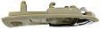 Front, Passenger Side Beige bezel with chrome lever Interior Door Handle