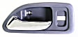 1994 Honda Accord - Front, Driver Side Gray bezel with chrome lever Interior Door Handle, With Door Lock Hole, Sedan
