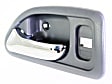 1994 Honda Accord - Front, Driver Side Gray bezel with chrome lever Interior Door Handle, With Door Lock Hole, Sedan
