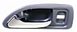1994 Honda Accord - Front, Driver Side Gray bezel with chrome lever Interior Door Handle, With Door Lock Hole, Sedan