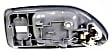 1994 Honda Accord - Front, Driver Side Gray bezel with chrome lever Interior Door Handle, With Door Lock Hole, Sedan