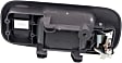 Front, Driver Side Gray bezel with chrome lever Interior Door Handle, With Door Lock Hole